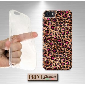 Cover stampata CHIC LEOPARDATA effetto glitter Samsung