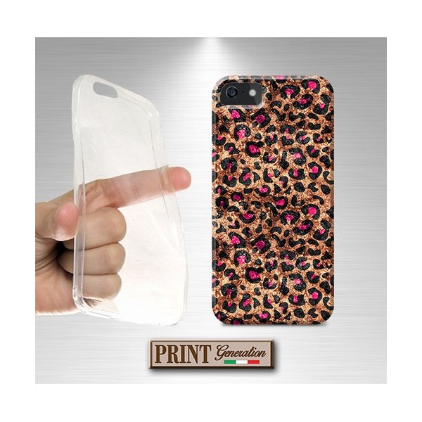 Cover stampata CHIC LEOPARDATA effetto glitter Asus