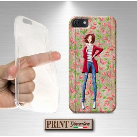 Cover stampata MODA LEGNO FIORI effetto Asus