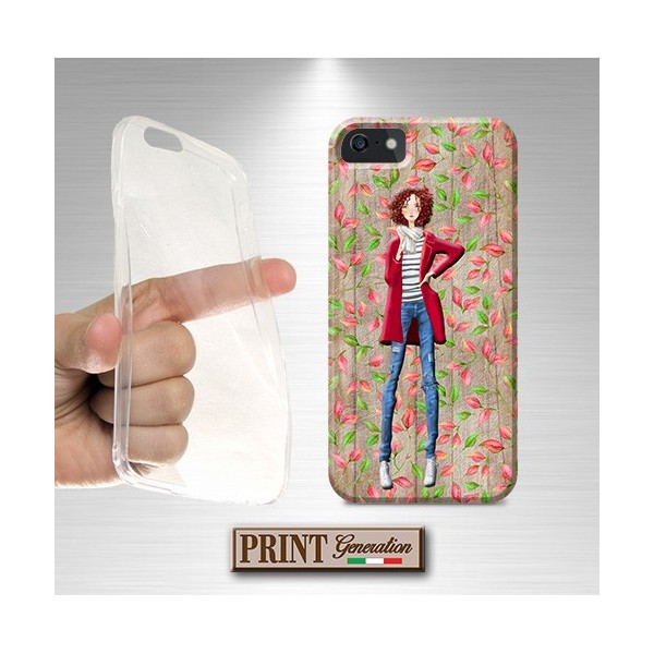 Cover stampata MODA LEGNO FIORI effetto Asus
