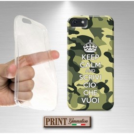 Cover Personalizzata - KEEP CALM CAMOUFLAGE - Huawei