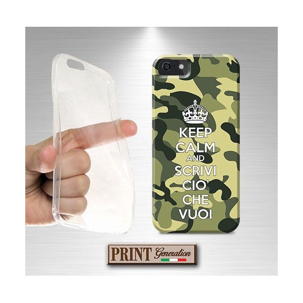 Cover Personalizzata - KEEP CALM CAMOUFLAGE - LG
