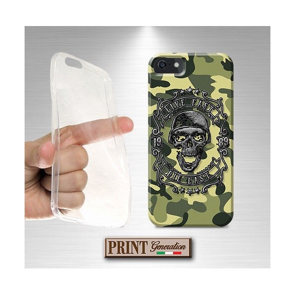 Cover - Mimetica SKULL CASCO DARK - Wiko