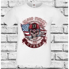 T-Shirt - BLOOD SWEAT AND GEARS CON TESCHIO - Idea regalo - Motociclisti