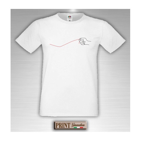 T-Shirt - FILO ROSSO DEL DESTINO - Idea regalo - San Valentino - Coppia