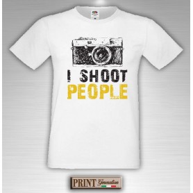T-Shirt - I SHOOT PEOPLE - Idea regalo - Fotografo