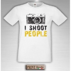 T-Shirt - I SHOOT PEOPLE - Idea regalo - Fotografo