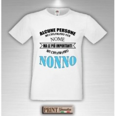 T-Shirt - LE PERSONE PIU' IMPORTANTI MI CHIAMANO NONNO - Idea regalo - Festa Nonni