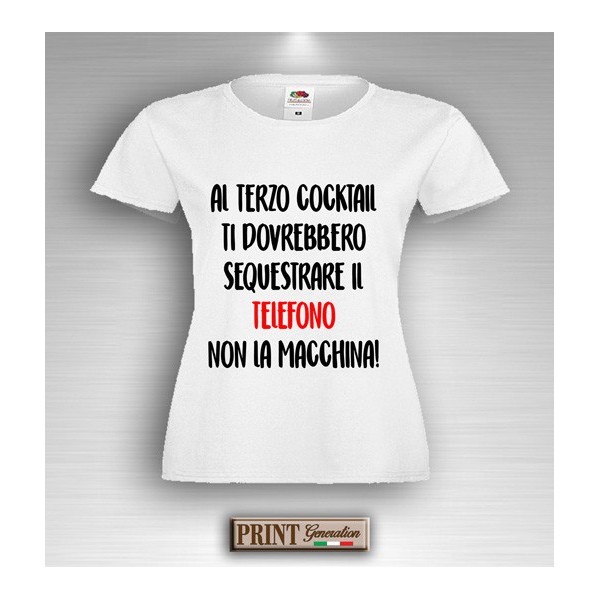 T-Shirt - SEQUESTRARE TELEFONO - Idea regalo - Frasi divertenti