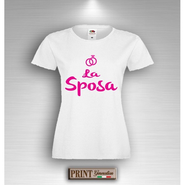 T-Shirt  Addio al Nubilato  SPOSA & TEAM Amica testimone  bride