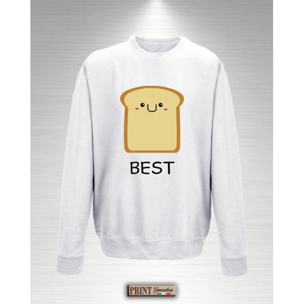 Felpa - BEST FRIENDS BREAD AND NUTS CREAM - Idea regalo