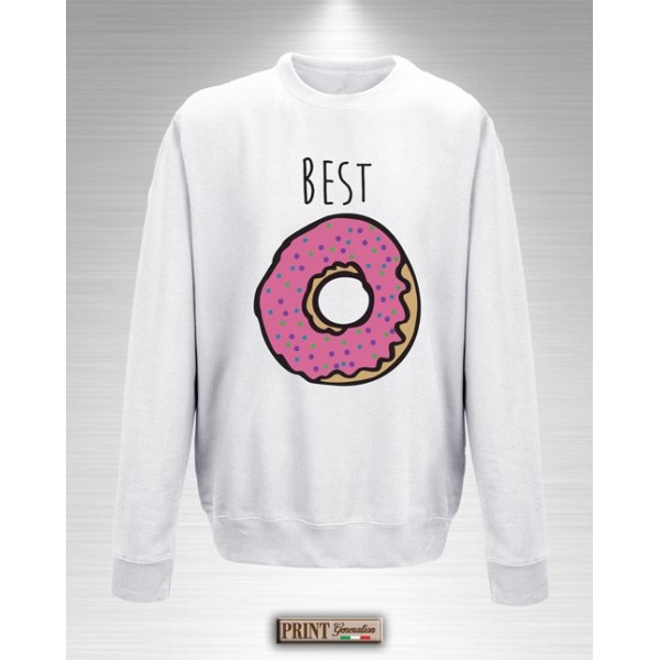 Felpa - BEST FRIENDS DONUT E COFFEE - Idea regalo