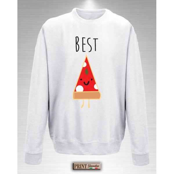 Felpa - BEST FRIENDS PIZZA AND BEER - Idea regalo