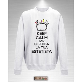 Felpa - ESTETISTA KEEP CALM - Idea regalo