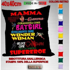 Cuscino - MAMMA SUPEREROE - Festa della Mamma Idea regalo