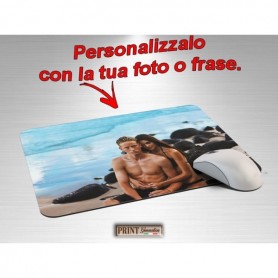 Tappetino Mouse Personalizzato - FOTO E FRASE A SCELTA - Idea regalo