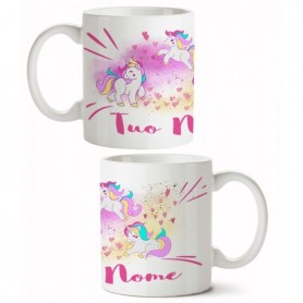 Tazza Personalizzata - UNICORNO CON TUO NOME - Idea Regalo