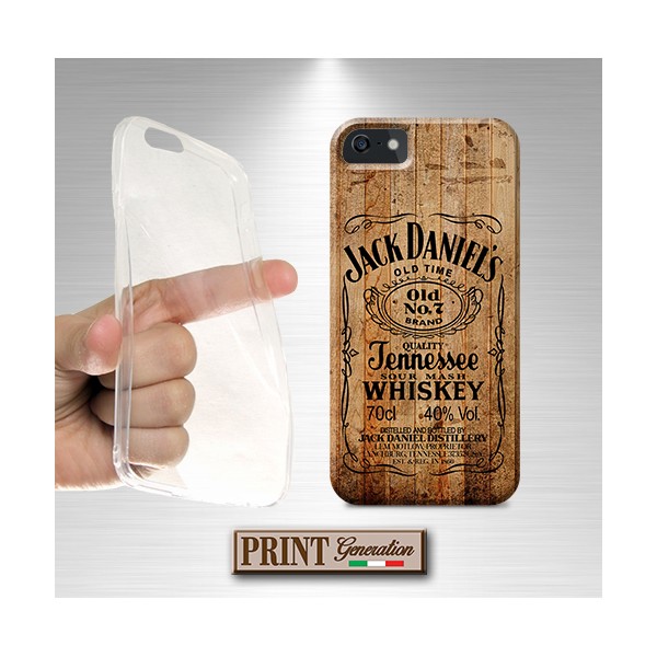 Cover Jack Daniel's effetto legno Samsung