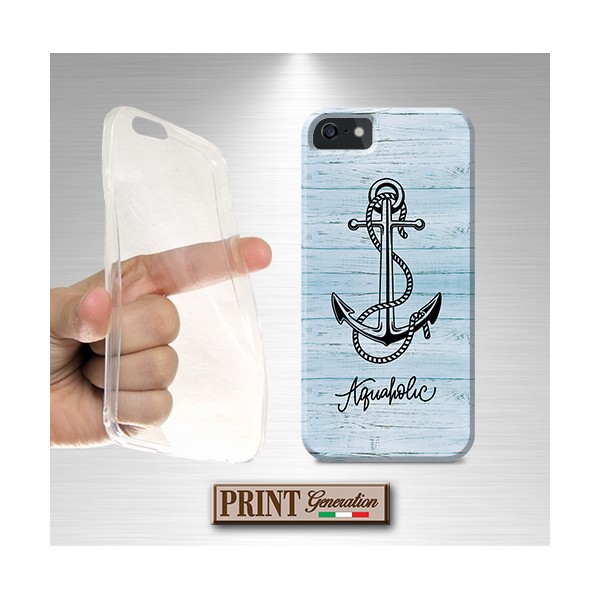 Cover Ancora acqua azzurro iPhone