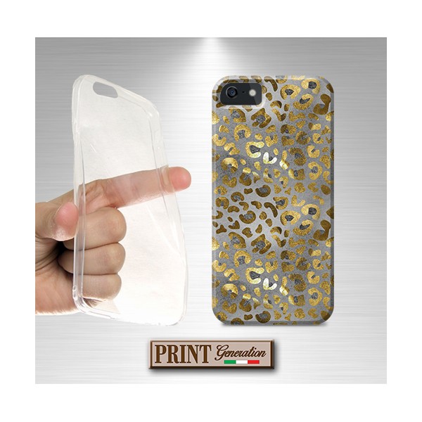 Cover Leopardato fondo silver Nokia