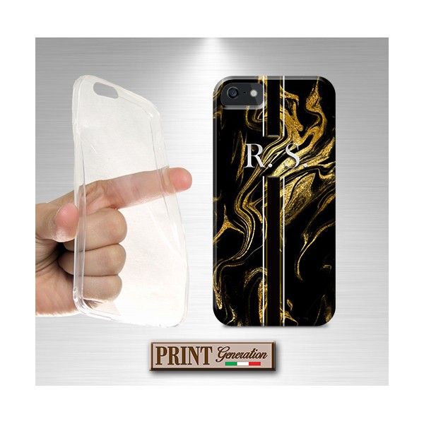 Cover Marmo nero oro iPhone
