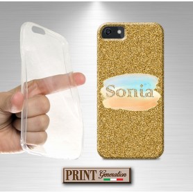 Cover Personalizzata nome oro macchia Samsung