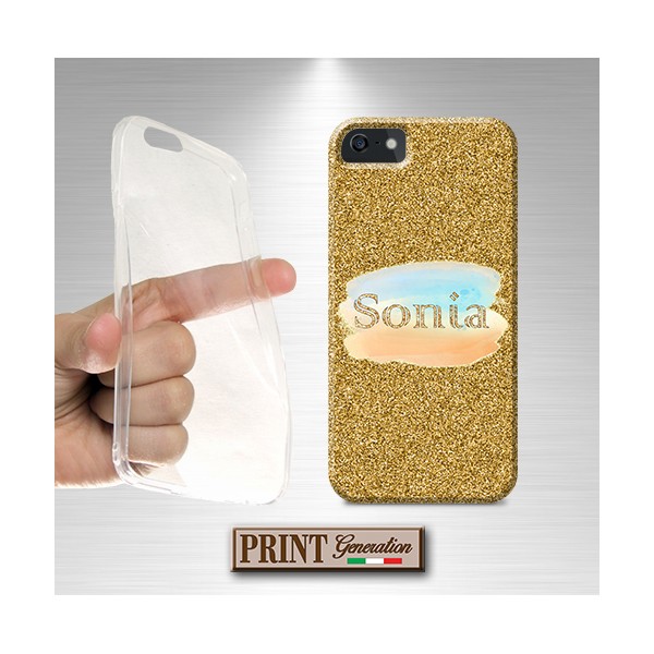 Cover Personalizzata nome oro macchia iPhone