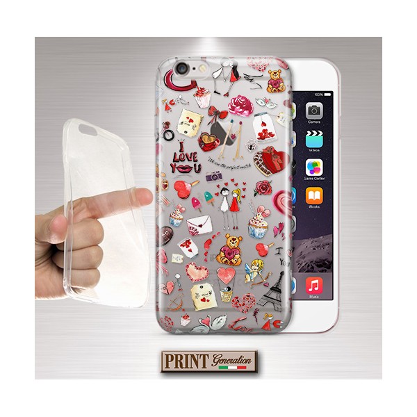 Cover Collage San Valentino trasparente iPhone