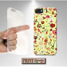 Cover Stickers cuori orsetto love Wiko