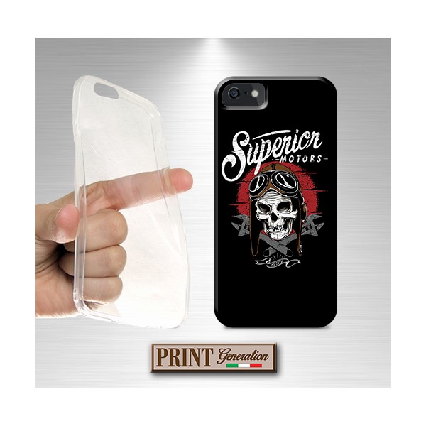 Cover Teschio motors casco superior iPhone