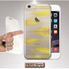 Cover stampata trasparente sfumato oro e bronzo effetto glitter Nokia