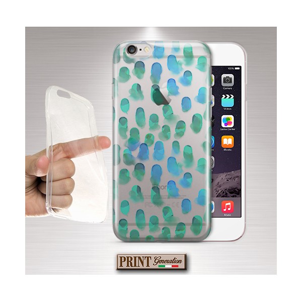 Cover trasparente verde blu Nokia