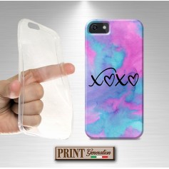 Cover xoxo fondo colorato cuori Nokia