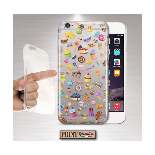 Cover Stikers dolci trasparente Xiaomi