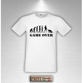 T-shirt Addio al Celibato Evoluzione GAME OVER