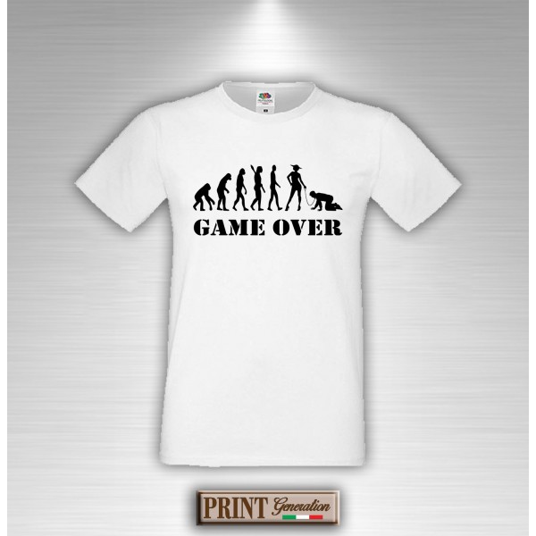 T-shirt Addio al Celibato Evoluzione GAME OVER
