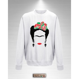 Felpa Girocollo - FRIDA - Silhouette Art - Idea Regalo Uomo