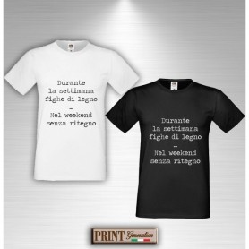 T-Shirt - DURANTE LA SETTIMANA FIGHE DI LEGNO