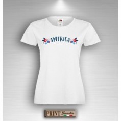 T-Shirt Donna - AMERICA