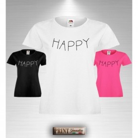 T-Shirt Donna - HAPPY