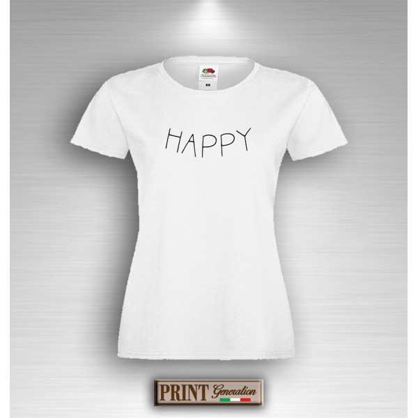 T-Shirt Donna - HAPPY