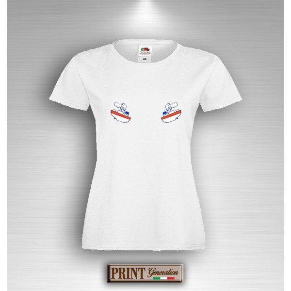 T-Shirt Donna - NAVI A SPECCHIO