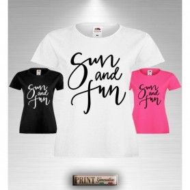 T-Shirt Donna - SUN AND FUN