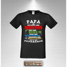 T-Shirt - PAPA' SUPEREROE - Idea regalo - Festa del Papà