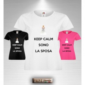 T-Shirt KEEP CALM SONO LA SPOSA