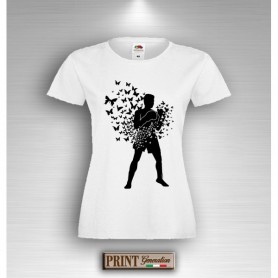 T-Shirt FLOAT LIKE BUTTERFLYSTING LIKE BEE - VOLARE COME UNA FARFALLA