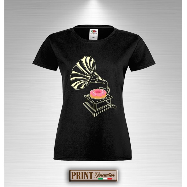 T-Shirt GRAMOFONE DONUT - GRAMMOFONO CIAMBELLA