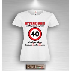 T-Shirt Quarantesimo Compleanno 40 Anni 2 Volte Ventenne