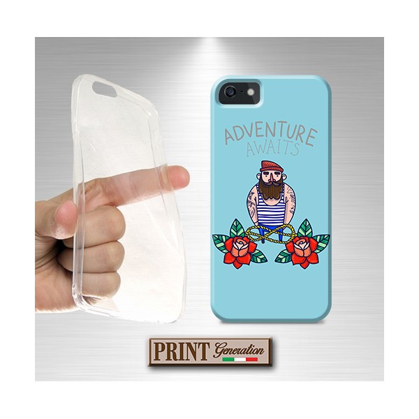 Cover - 'ADVENTURE' marinaio tattoo azzurro NOKIA