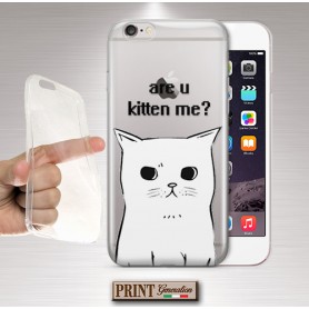 Cover - 'are u KITTEN me' gatto carino trasparente frasi divertenti NOKIA